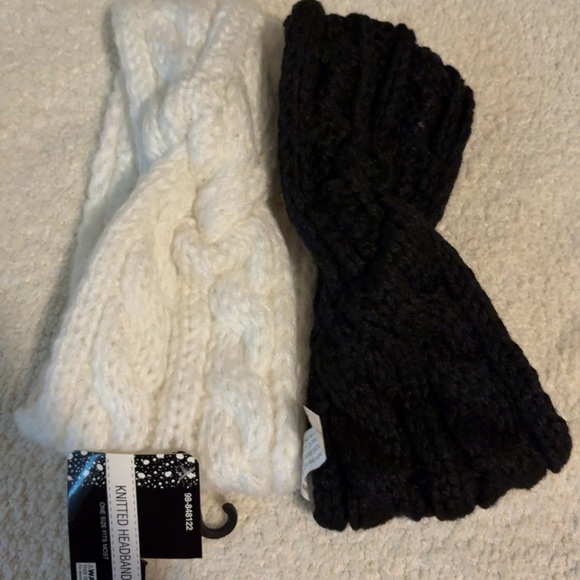 Accessories - White and Black Knitted Headbands